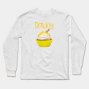 Baking Love Lemon Meringue Cupcake Long Sleeve T-Shirt